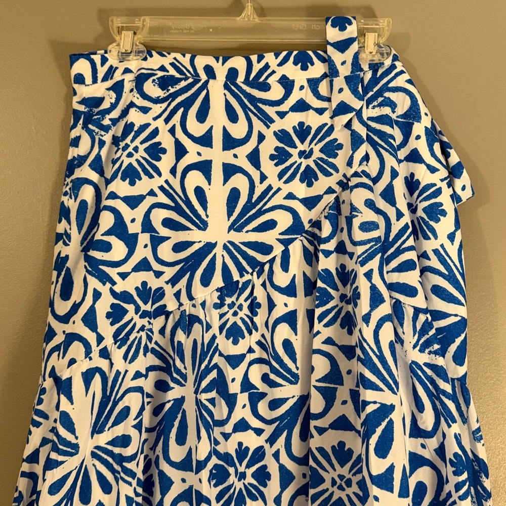 Anthropologie  Hutch Printed Wrap Maxi Skirt Large NWT - Picture 10 of 12